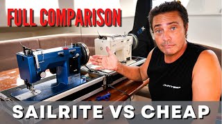 Сравнение Sailrite и дешевой швейной машины - Жизнь под парусом