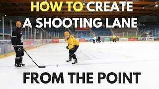 MHH Hockey Tutorials - How To Create A Shooting Lane From The Blue Line