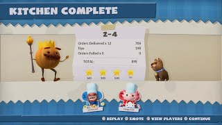 Overcooked! Level 2-4 (4 Stars) - 2 Players