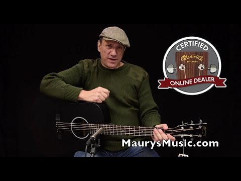 The Martin DCXAE Black at Maury's Music - YouTube
