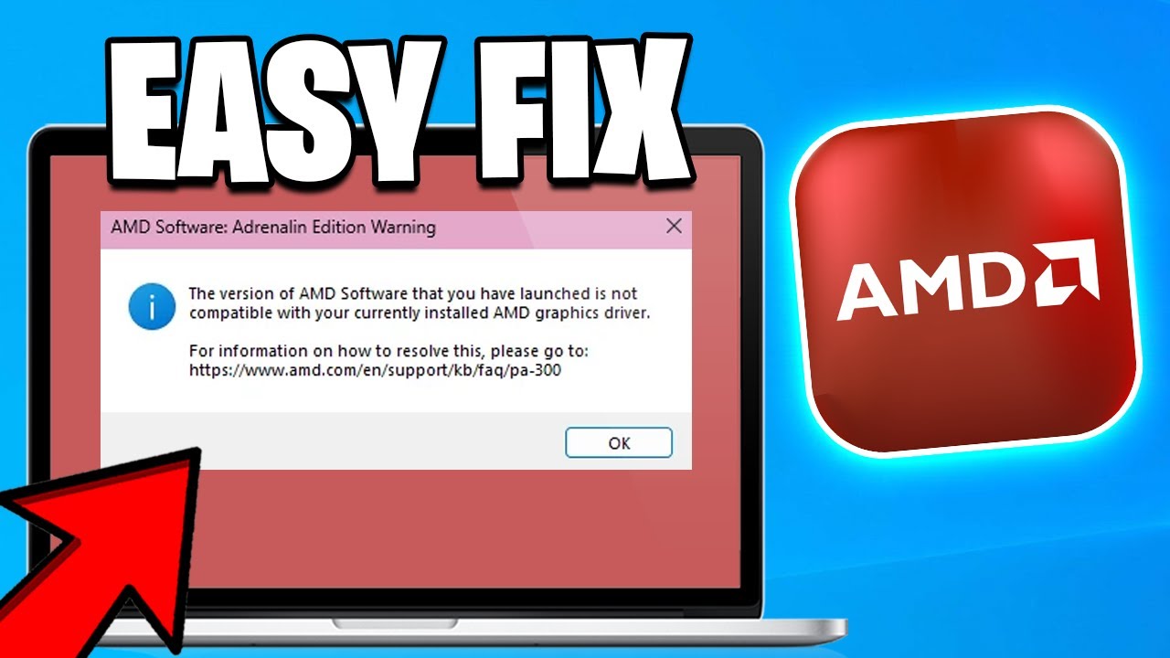 AMD Software: Adrenalin Edition Warning