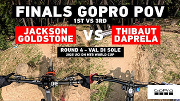 GoPro: Jackson Goldstone (1st) vs Thibaut Daprela (3rd) GoPro POV Final - Val Di Sole - 2025 UCI MTB