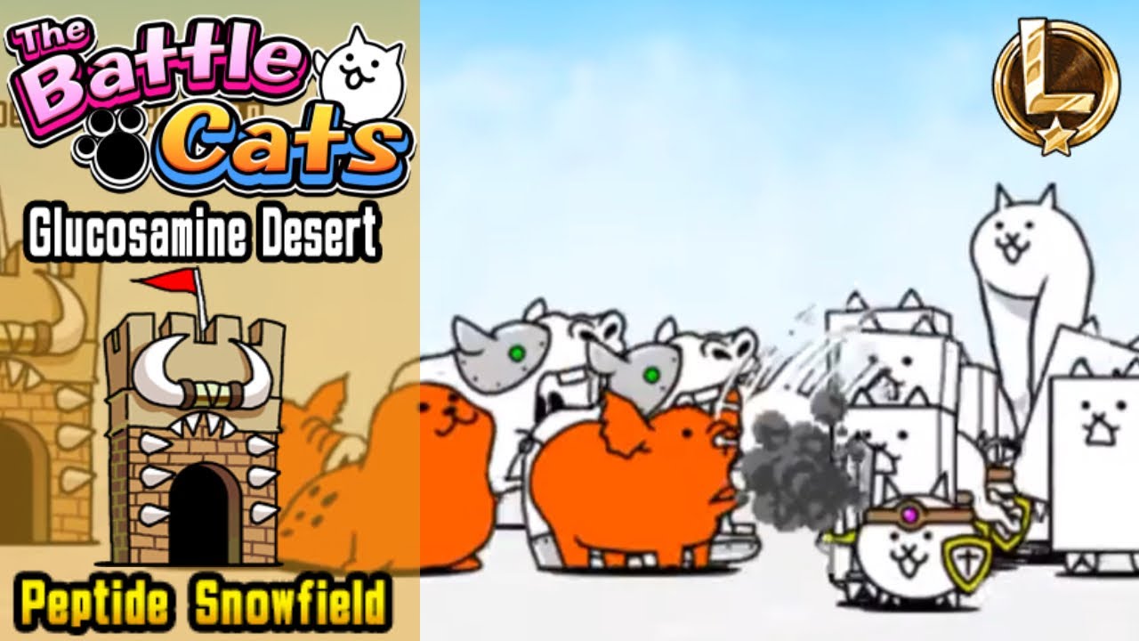 The Battle Cats Glucosamine Desert Peptide snowfield YouTube