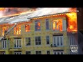 Raw Video: Construction Worker Rescued From Raging Fire