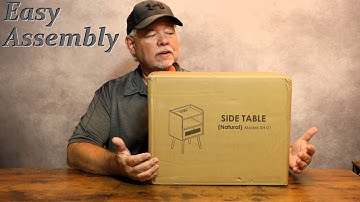 Rattan Nightstand with Drawer