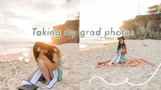 VLOG: taking my college graduation pictures🌞🌊🎓