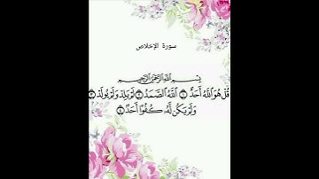 سورة الإخلاص بصوت المقرئ فارس عباد