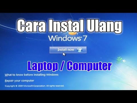 Video: Cara Menginstal Windows 7 Dari Disk