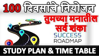 STUDY PLAN TIME TABLE 😇100 दिवसांचे नियोजन🎯 तुमच्या मनातील शंका Motivational with VISION STUDY APP📚 screenshot 5