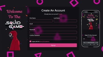 Animated Login Signup Form with Tailwind CSS & JavaScript | Responsive Design
