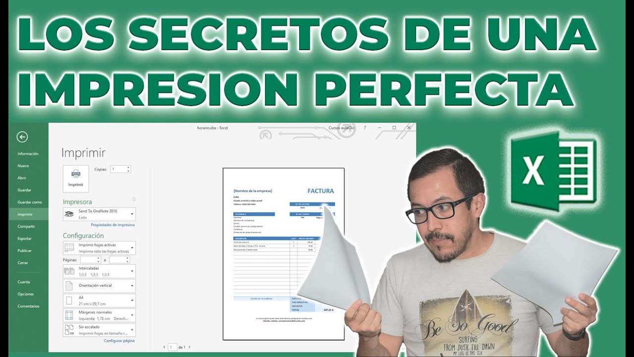 Como Imprimir Sin Margen Como #IMPRIMIR #PERFECTO EN #EXCEL, sin DESCUADRES, con CABECERA y pie,  #LOGOS, #MARGENES, GENIAL - YouTube