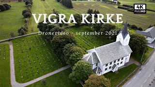 Vigra Kirke (1894) | 4K dronevideo 2021