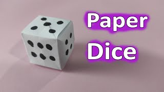 How To Make a Paper Dice  Origami Dice