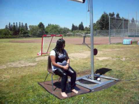 Ashley Duarte in the Dunking Booth
