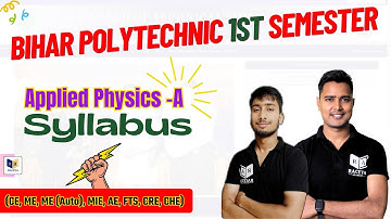 Applied Physics -A Latest Syllabus 2024-25 | Bihar Polytechnic 1st Semester, Physics Syllabus 2025