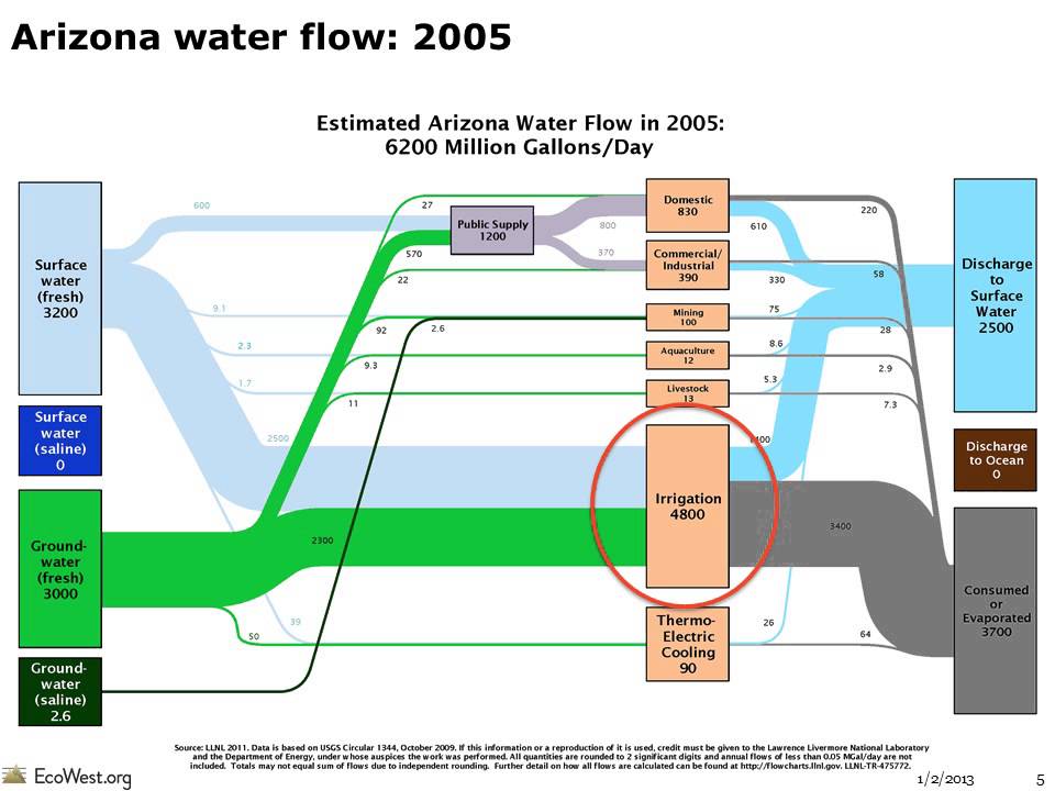 Flow Diagrams Of U S  And Western Water Use