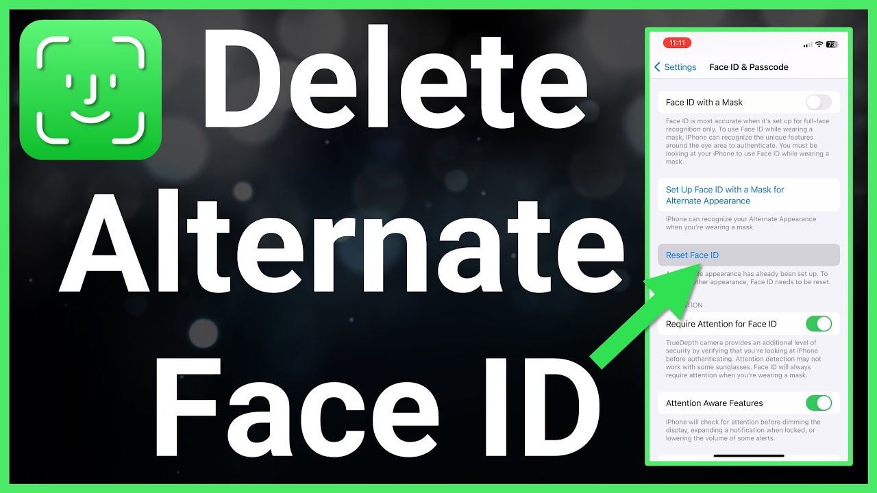 How do I delete my Face ID?