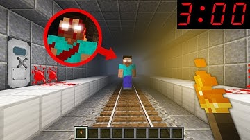 SCARY METRO STATION at 3:00am! in Minecraft : Noob vs Pro