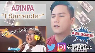 Adinda - I Surrender | REACTION