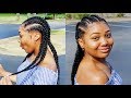 How I Did My Own Feed In Braids. 2018!