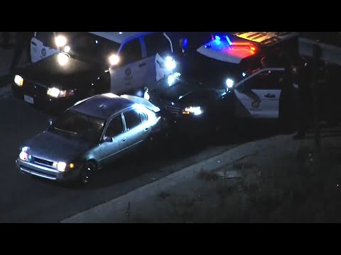 Suspect in Police Chase Backs Into Patrol Car: Report