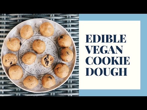 No Bake Vegan Cookie Dough Balls - COOK WITH ME