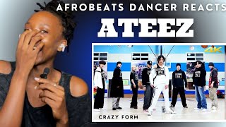 Afrobeats Dancer Reacts to ATEEZ - 2023 SBS Crazy Form Performance Practice