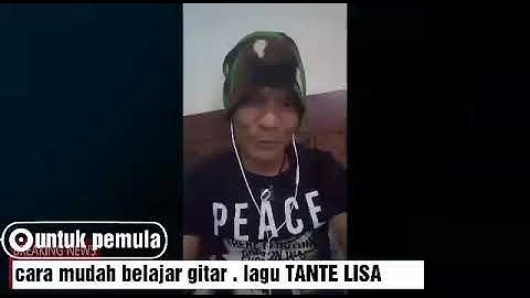TANTE LISA..  cover Jup Majen . cara mudah memainkan gitar dan lagu Iwan Fals untuk pemula