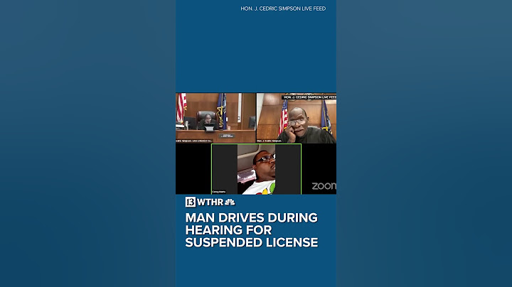Man Zooms into court hearing while driving