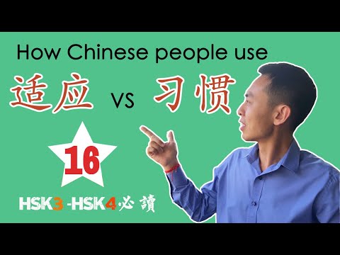 How we Chinese use 习惯and适应? This is the video you must try. (16)