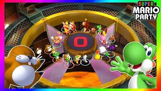 Super Mario Party Minigames Monty Mole vs Yoshi vs Donkey Kong vs Shy Guy