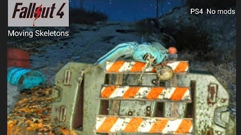 Fallout 4 - How do I move skeletons ?