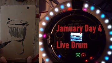 #jamuary2022 Day4- Live Drum with Zoom Arq 96