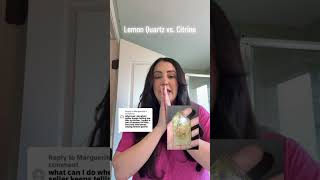 lemon quartz or citrine #crystalenergyhealing #citrine #citrinecrystal #citrinegem #lemonquartz