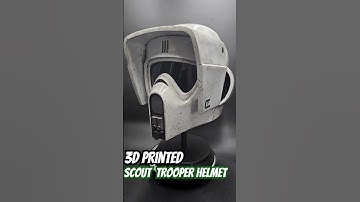 3D Printed- Weathered Scout Trooper Helmet #3dprinting #starwars