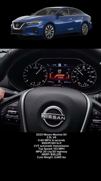 2023 Nissan Maxima SV 0-60 MPH #shorts #nissan #maxima #v6 #0to100