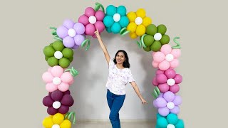 Floral Balloon Arch Decoration