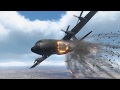 C130被弾シーン　break down