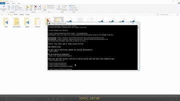 Creating and Running Ionic Apps in Browser