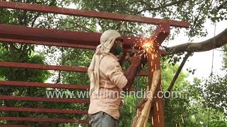 Iron Welding In India Manual Labour For A Risky Job With Minimal Safety Provisions