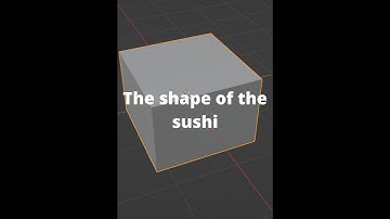 How to make the basic shape of a sushi in blender