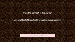 Minecraft socketexeption:permission denied:connect(SOLVED)