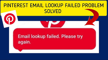 How To Solve Pinterest "Email looked up. Please try again" Problem|| Rsha26 Solutions