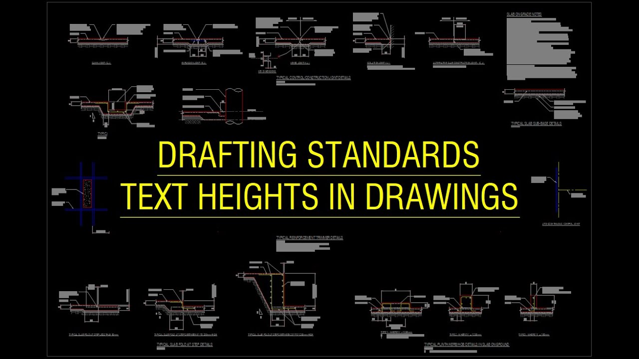 Drafting Standards - Text Heights in Drawings - YouTube
