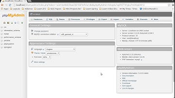 Create MySql Database using phpmyadmin