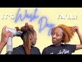 WASH & BLOW DRY MY HAIR WITH ME! | OLAPLEX | BRIOGEO | ADWOA BEAUTY | TENSION METHOD | HEYKNOTTYGIRL