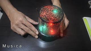 Lampu tidur LED proyektor + remot. Bisa bluetooth speaker cuy WOW!!!. 