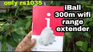 iBall 300M Wi-Fi Range Extender/Access Point/Wireless Repeater/Signal Booster, White- iB-WRR312N