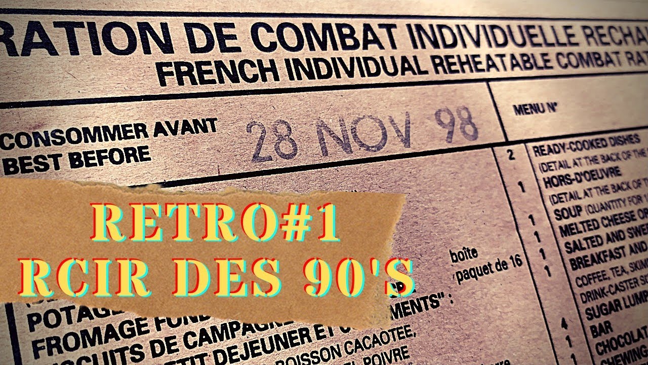 Ration de combat militaire réchauffable RCIR - Menu D