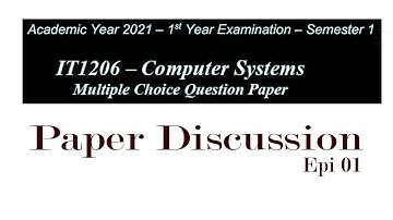 IT-1206 Computer system MCQ paper Discussion[Epi-01]